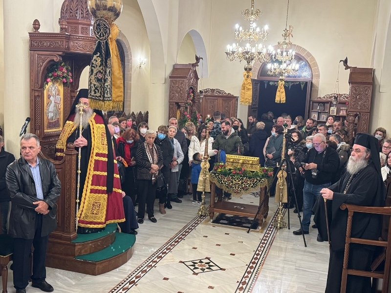 Πλήθη προσκυνητών στη γενέτειρα του Οσίου Νικηφόρου του Λεπρού, στην Κρήτη