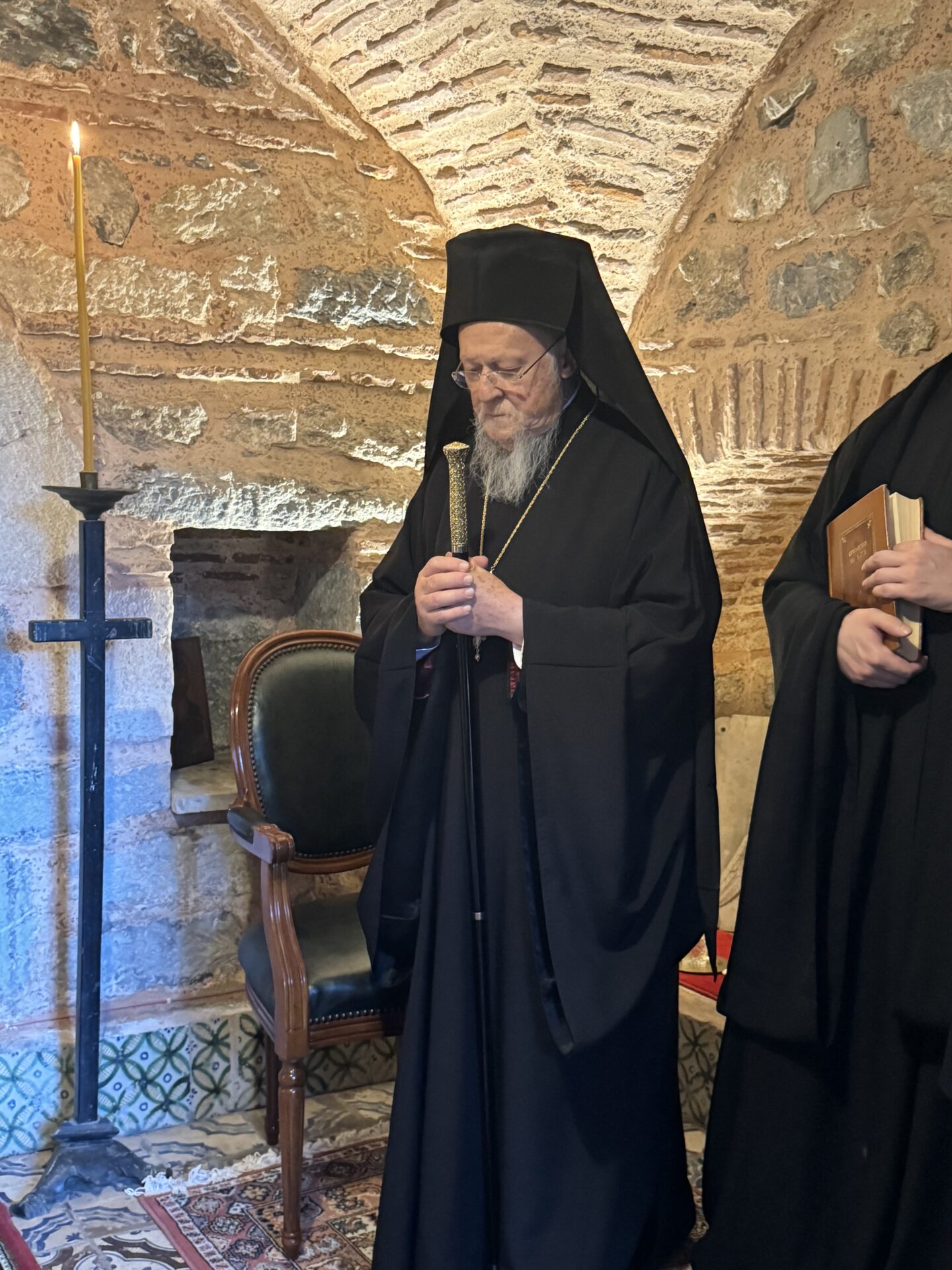 Ο Οικουμενικός Πατριάρχης στο Παρεκκλήσιο του Αγίου Χαραλάμπους στο Πατριαρχείο